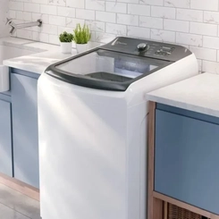 Máquina de Lavar 18kg Cesto Inox Electrolux LEE18 Branca