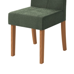 Par de Cadeiras Estofadas Kappesberg Elva 162-A083 Verde SE