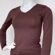 Blusa Feminina Casual Free Manga Longa Gola V Marrom