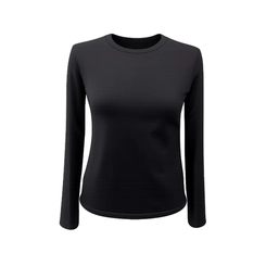 Blusa Térmica Básica Feminina Casual Free Preto