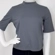 Camiseta Feminina Manga Curta Gola Alta Casual Free Cinza Chumbo
