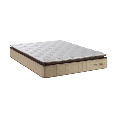 Colchão de Molas King Size 193x203x33cm Kappesberg Mavi CMP159 Bege/Preto SE