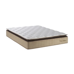 Colchão de Molas King Size 193x203x33cm Kappesberg Mavi CMP159 Bege/Preto SE