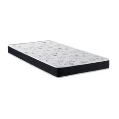 Colchão de Espuma Solteiro 88x188x14cm Kappesberg D33 C33029 Branco/Preto SE