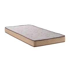 Colchão de Espuma Solteiro 88x188x14cm Kappesberg D28 C28027 Marrom/Bege SE