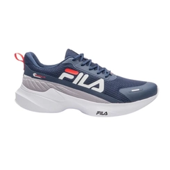 Tênis Masculino Esportivo Progress Lite Fila Azul Marinho/Branco