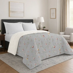 Edredom Sherpa Casal 220x240cm Bett Estampado Floral