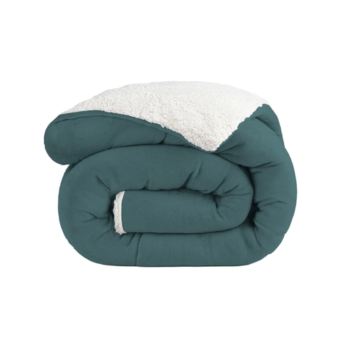 Edredom Sherpa Queen Size 240x260cm Bett Verde