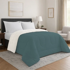 Edredom Sherpa Queen Size 240x260cm Bett Verde