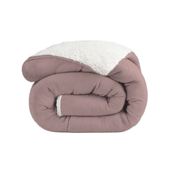 Edredom Sherpa Queen Size 240x260cm Bett Rosê