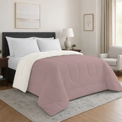 Edredom Sherpa Queen Size 240x260cm Bett Rosê
