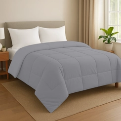 Edredom Microfibra Casal 220x240cm Bett Cinza