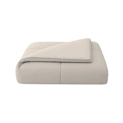 Edredom Microfibra King Size 260x280cm Bett Cinza/Bege
