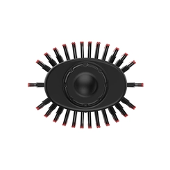 Escova Secadora 1.300W Gama Eleganza Plus Preto/Vermelho Bivolt