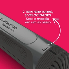 Escova Secadora 4 em 1 1.200W Cadence ESC720BIV Preto Bivolt