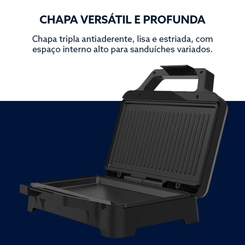 Sanduicheira Multiuso Oster OSAN500 1.000W Inox