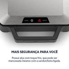 Sanduicheira Multiuso Oster OSAN500 1.000W Inox