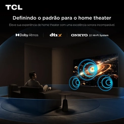 Smart TV 55 Polegadas 4K QD-Mini LED 120Hz TCL 55C6K Preto