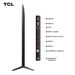 Smart TV 55 Polegadas 4K QD-Mini LED 120Hz TCL 55C6K Preto