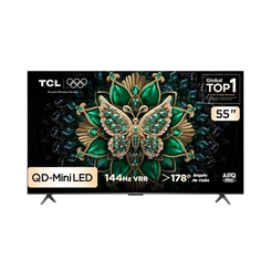 Smart TV 55 Polegadas 4K QD-Mini LED 120Hz TCL 55C6K Preto
