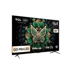 Smart TV 55 Polegadas 4K QD-Mini LED 120Hz TCL 55C6K Preto