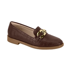Mocassim Feminino Texturizado Beira Rio 4264209 Marrom Chocolate