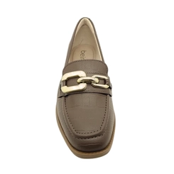Mocassim Feminino Texturizado Beira Rio 4264209 Marrom Chocolate