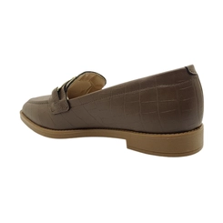 Mocassim Feminino Texturizado Beira Rio 4264209 Marrom Chocolate