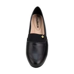 Sapato Feminino Salto Baixo Anabela Moleca 5156881 Preto