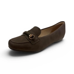 Mocassim Feminino Detalhe Dourado Modare 70161004 Marrom Chocolate