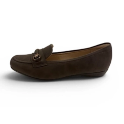 Mocassim Feminino Detalhe Dourado Modare 70161004 Marrom Chocolate