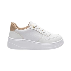 Tênis Feminino Modare 7402114 Branco com Detalhe Dourado