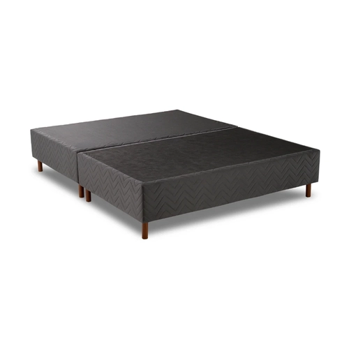 Base Box Queen Size 158x198x25cm Kappesberg SOM008 Titânio SE