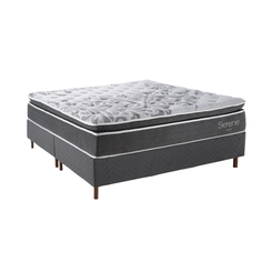 Base Box Queen Size 158x198x25cm Kappesberg SOM008 Titânio SE