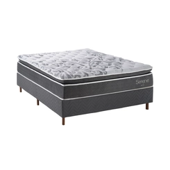 Base Box Casal 138x188x25cm Kappesberg SOM008 Titânio SE