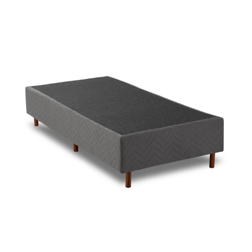 Base Box Solteiro 88x188x25cm Kappesberg SOM008 Titânio SE