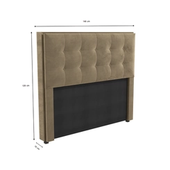 Cabeceira Estofada Casal Kappesberg CAB010-140-A036 Bege SE