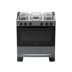 Fogão 5 Bocas Mesa Inox Atlas Mônaco Plus 300002026 Titanium Bivolt