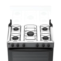 Fogão 5 Bocas Mesa Inox Atlas Mônaco Plus 300002026 Titanium Bivolt