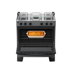 Fogão 5 Bocas Mesa Inox Atlas Mônaco Plus 300002026 Titanium Bivolt
