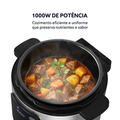 Panela de Pressão Elétrica Digital 5,7L Oster OPAN390 Inox