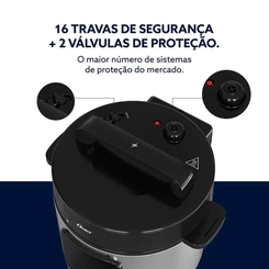 Panela de Pressão Elétrica Digital 5,7L Oster OPAN390 Inox