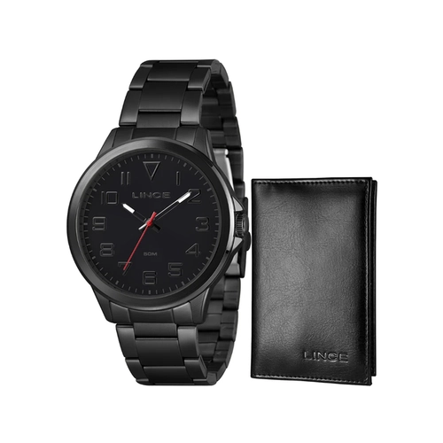 Relógio Analógico Masculino Lince MRNM014L46-K0AWP2PX Preto Com Brinde
