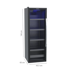 Cervejeira Expositora 209L 1 Porta 4 Prateleiras Venax EXPVBL209 Preto SE