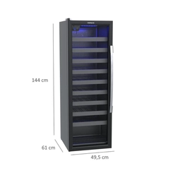Adega 50 Garrafas 200L Venax Piubella APC200.ADIES Preto SE