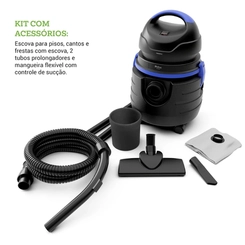Aspirador de Pó e Água 1.500W Philco PAS80 Preto
