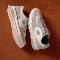 Sapatênis Masculino em Couro Pegada 112704-06 Off White