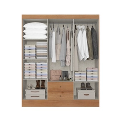 Guarda-Roupa 6 Portas 2 Gavetas THB Astro 5985 Freijó/Areia