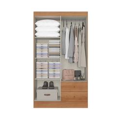 Guarda-Roupa 4 Portas 2 Gavetas THB Astro 5987 Freijó SE