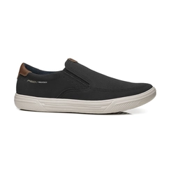 Sapatênis Masculino Pegada 172802-07 Preto com Detalhes Marrom